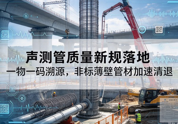 鄂州声测管质量新规落地，一物一码溯源，非标薄壁管材加速清退